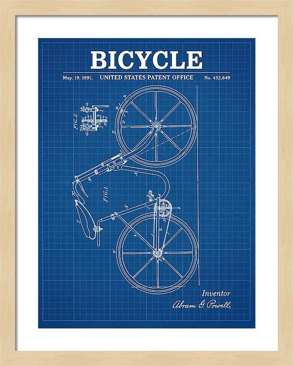 Bicycle Blueprint Patent Us452649a