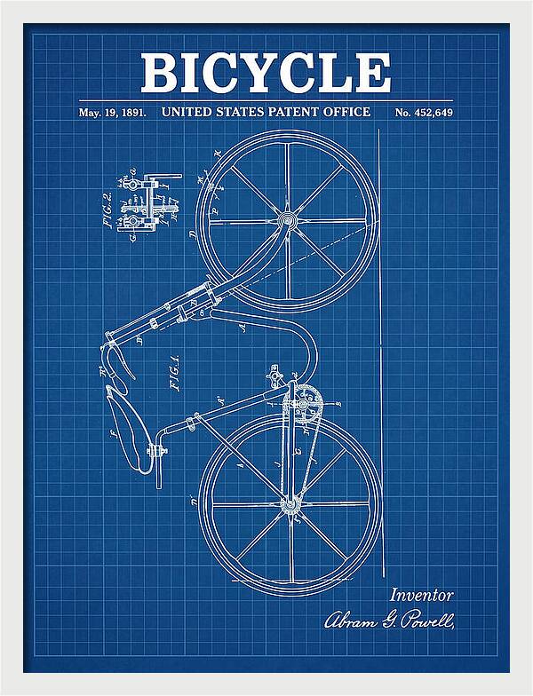 Bicycle Blueprint Patent Us452649a