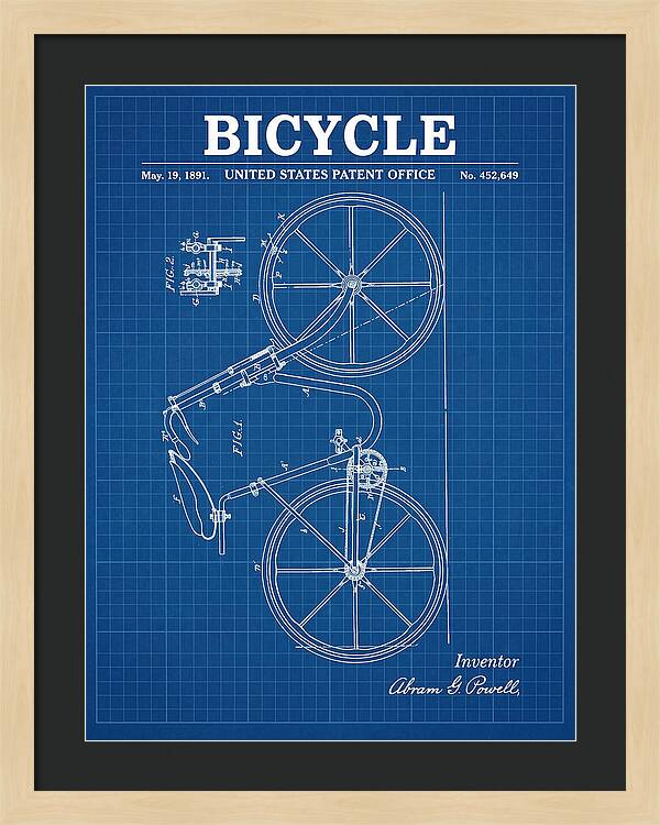 Bicycle Blueprint Patent Us452649a