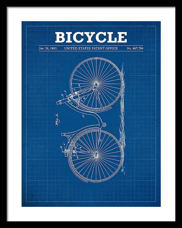 Bicycle Blueprint Patent Us467794a