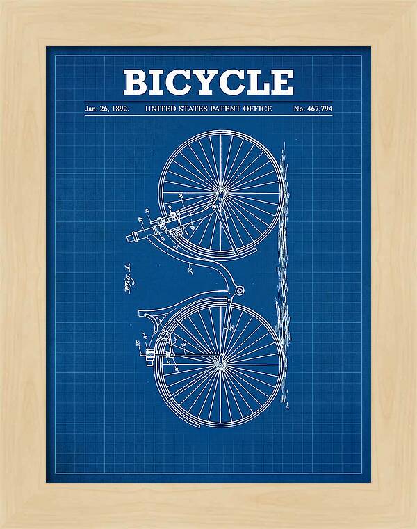 Bicycle Blueprint Patent Us467794a