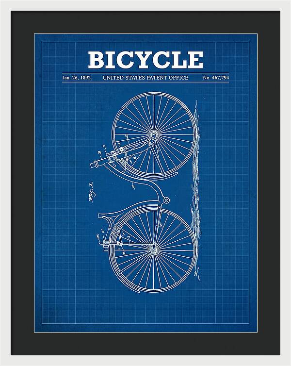 Bicycle Blueprint Patent Us467794a
