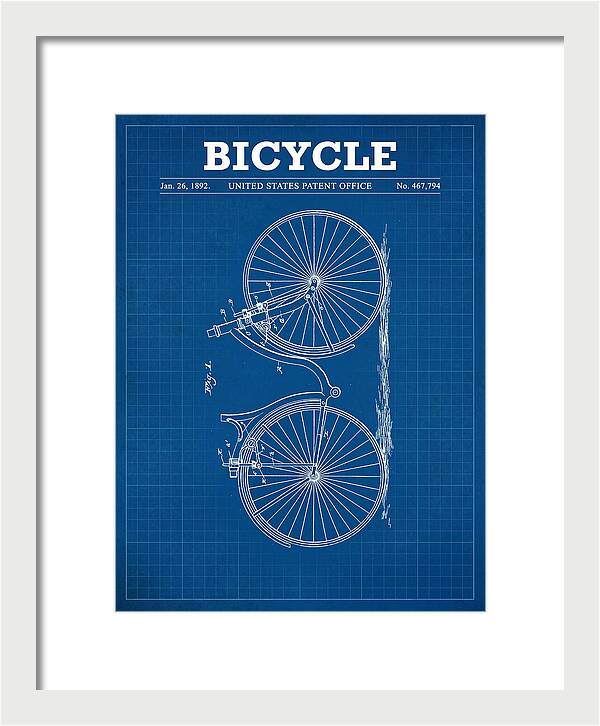 Bicycle Blueprint Patent Us467794a