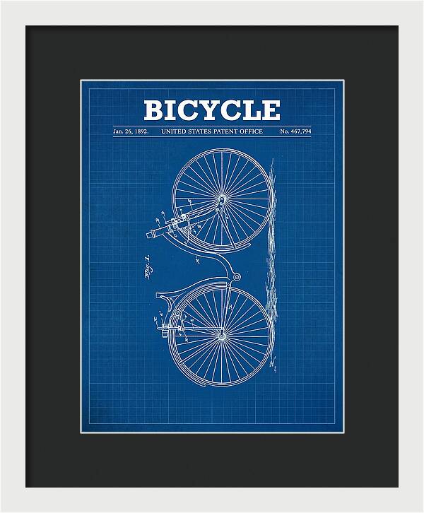 Bicycle Blueprint Patent Us467794a