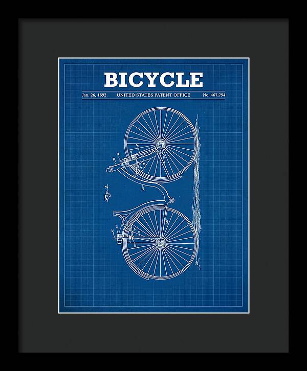 Bicycle Blueprint Patent Us467794a