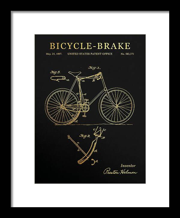 Bicycle Brake Gold Patent Us583371a