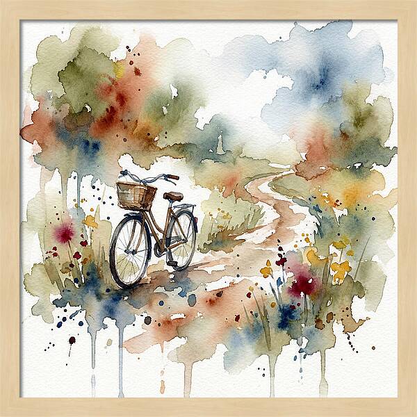 Bicycle By The Pathway