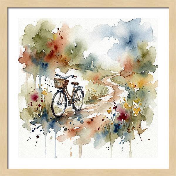 Bicycle By The Pathway