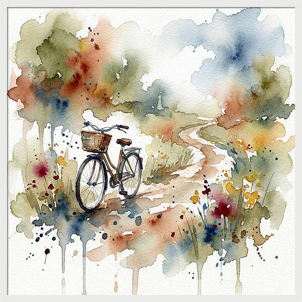 Bicycle By The Pathway