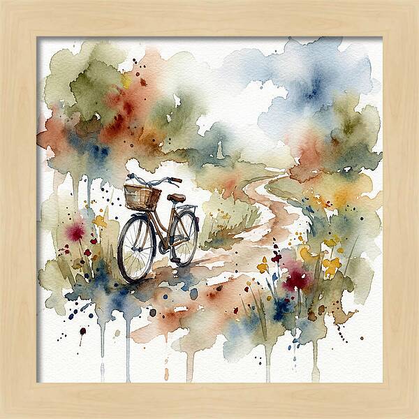Bicycle By The Pathway