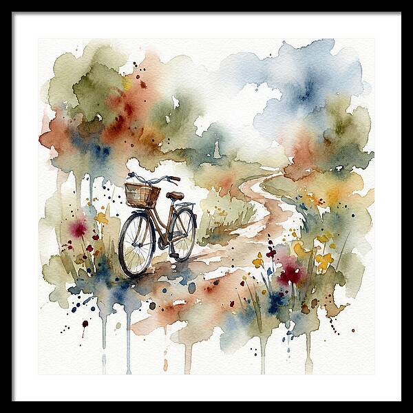 Bicycle By The Pathway