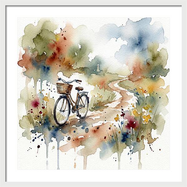 Bicycle By The Pathway