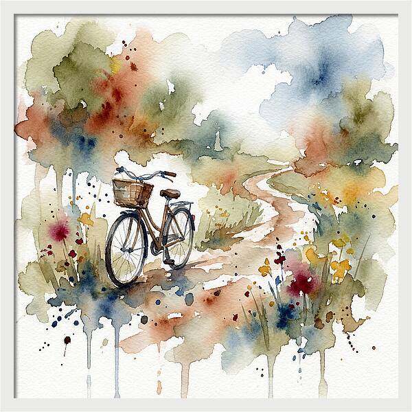 Bicycle By The Pathway