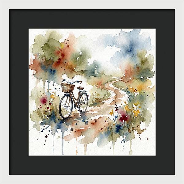 Bicycle By The Pathway