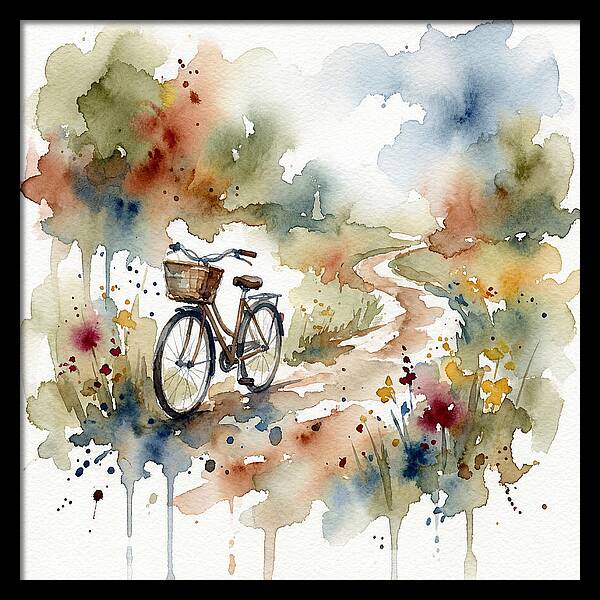 Bicycle By The Pathway