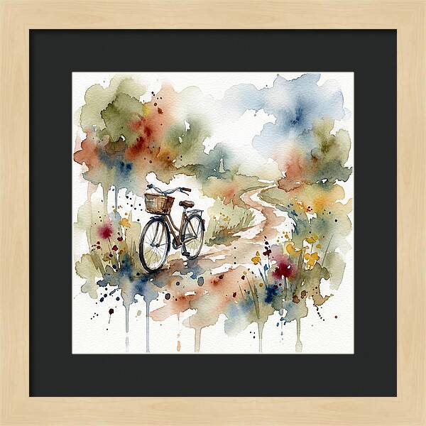 Bicycle By The Pathway