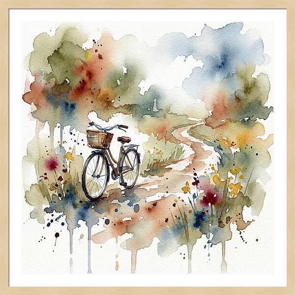 Bicycle By The Pathway
