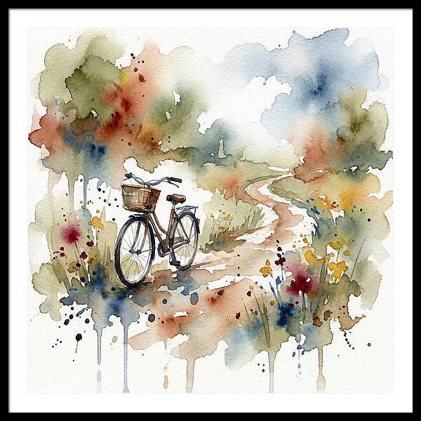 Bicycle By The Pathway