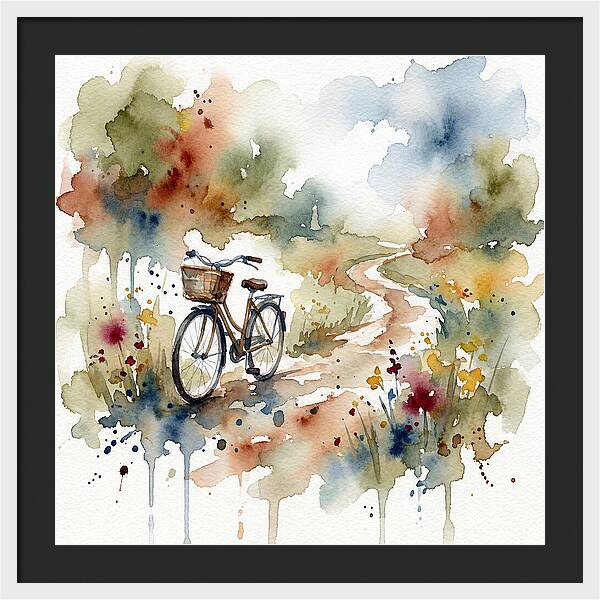 Bicycle By The Pathway