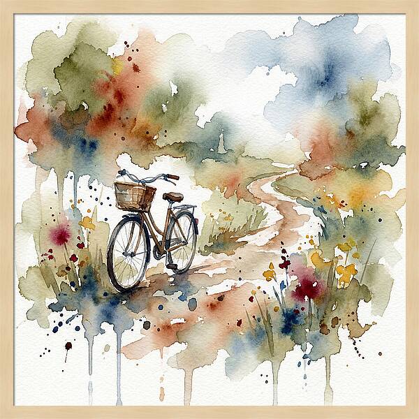 Bicycle By The Pathway