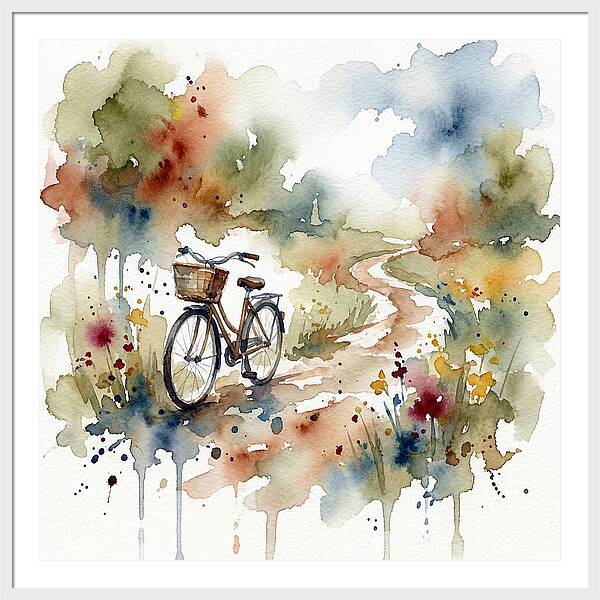 Bicycle By The Pathway