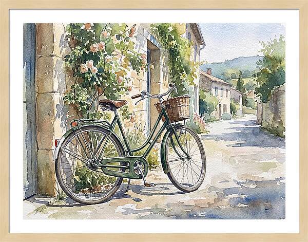 Bicycle By The Rustic Path