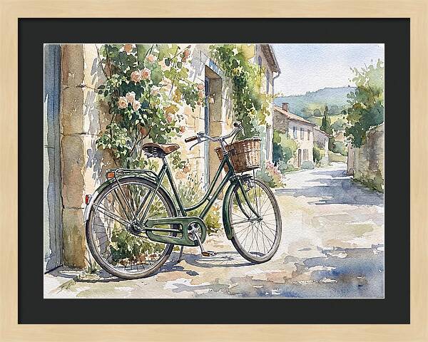 Bicycle By The Rustic Path