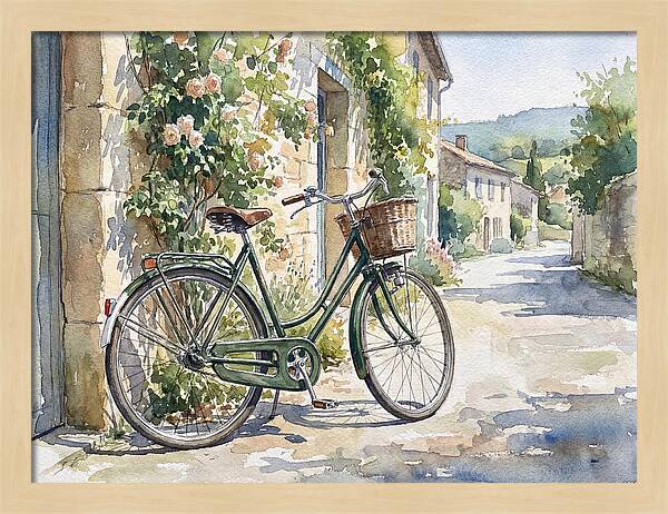 Bicycle By The Rustic Path
