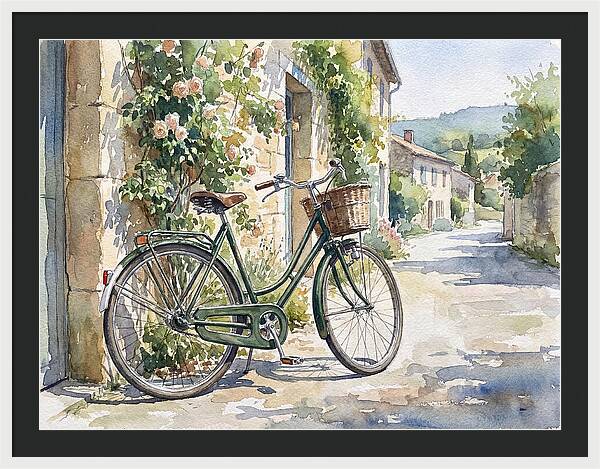 Bicycle By The Rustic Path