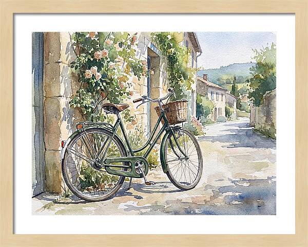 Bicycle By The Rustic Path