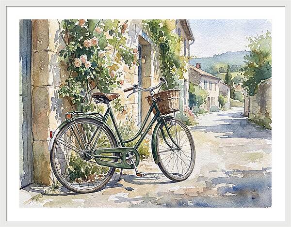 Bicycle By The Rustic Path