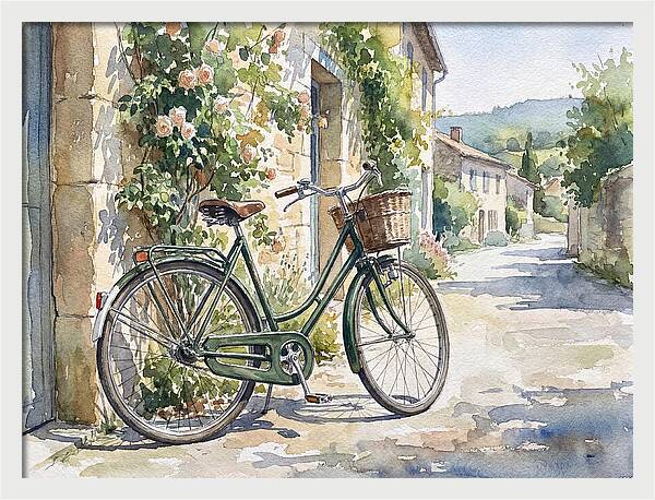 Bicycle By The Rustic Path