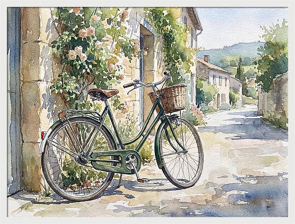 Bicycle By The Rustic Path