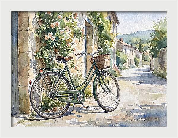 Bicycle By The Rustic Path