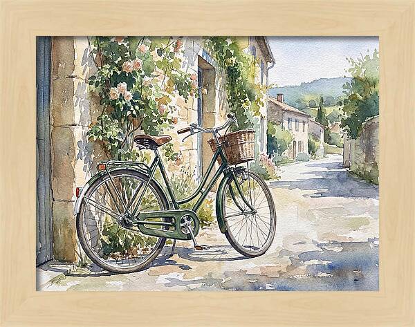 Bicycle By The Rustic Path