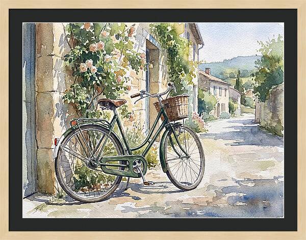 Bicycle By The Rustic Path