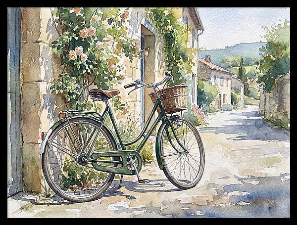 Bicycle By The Rustic Path