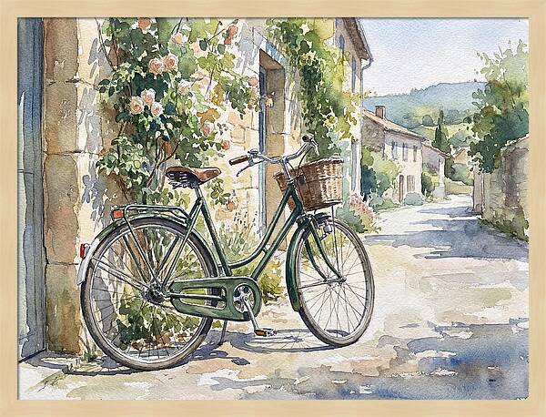 Bicycle By The Rustic Path