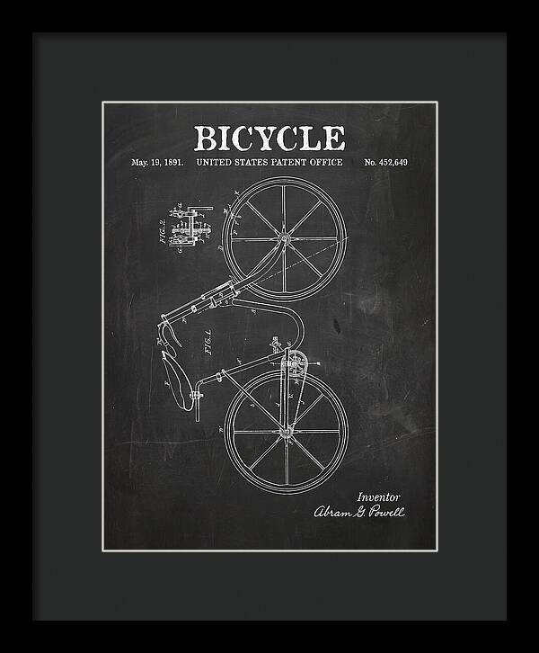 Bicycle Chalkboard Patent Us452649a