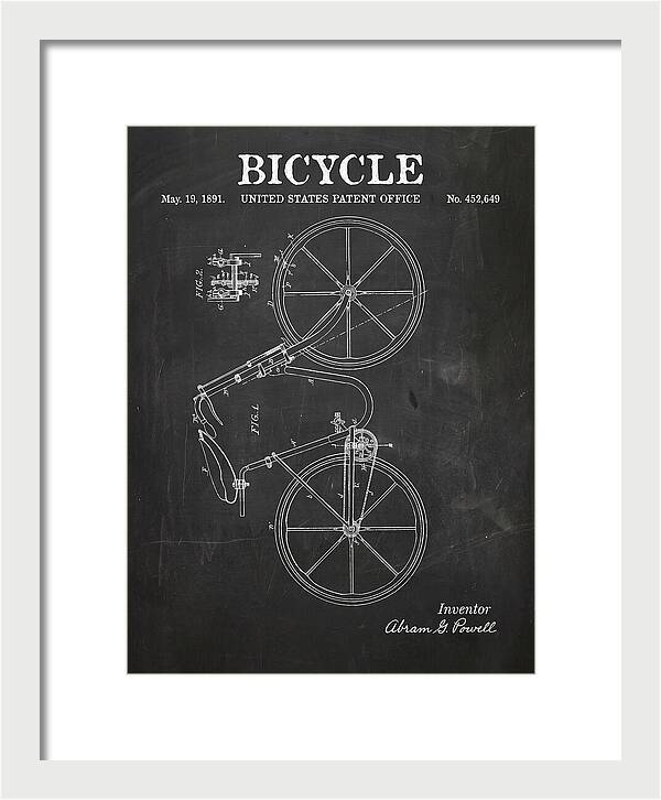 Bicycle Chalkboard Patent Us452649a