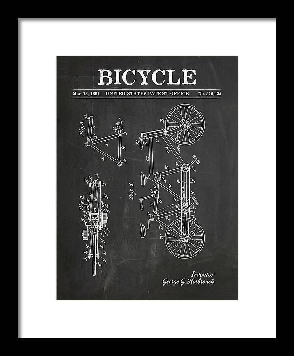 Bicycle Chalkboard Patent Us516435a
