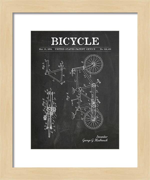 Bicycle Chalkboard Patent Us516435a