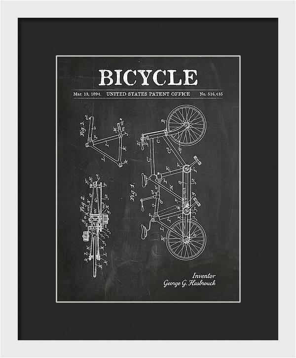 Bicycle Chalkboard Patent Us516435a