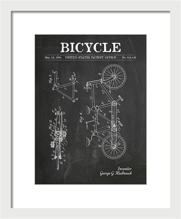 Bicycle Chalkboard Patent Us516435a