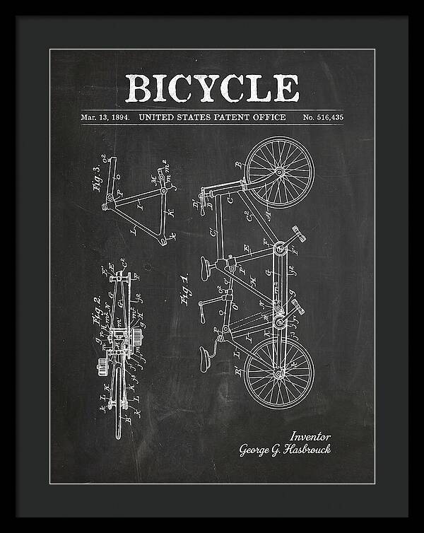 Bicycle Chalkboard Patent Us516435a