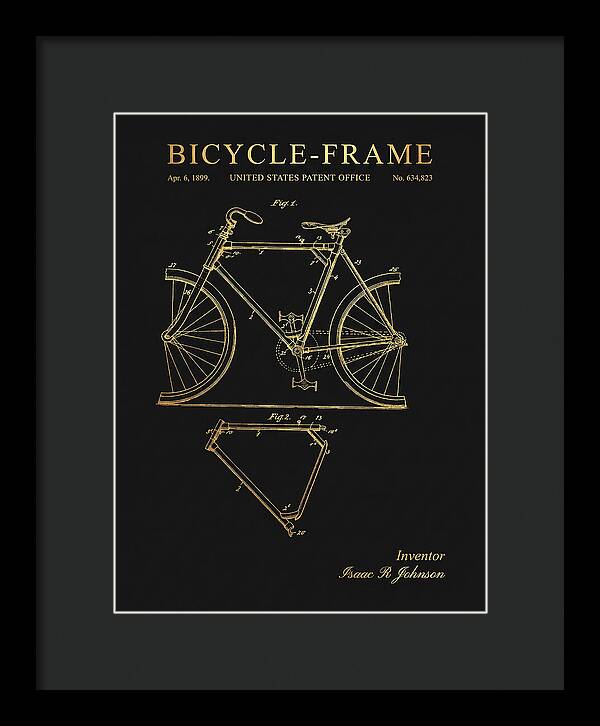 Bicycle Frame Gold Patent Us634823a