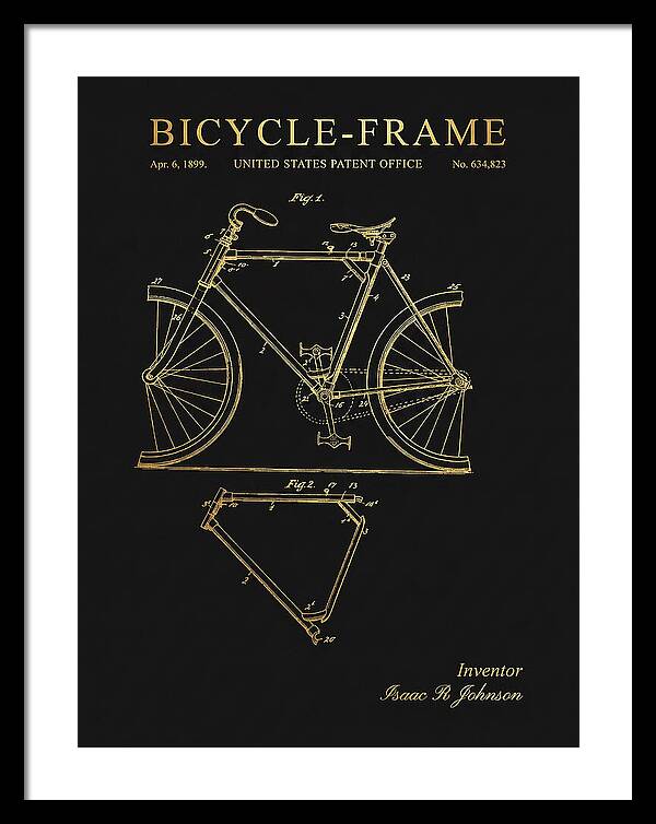 Bicycle Frame Gold Patent Us634823a