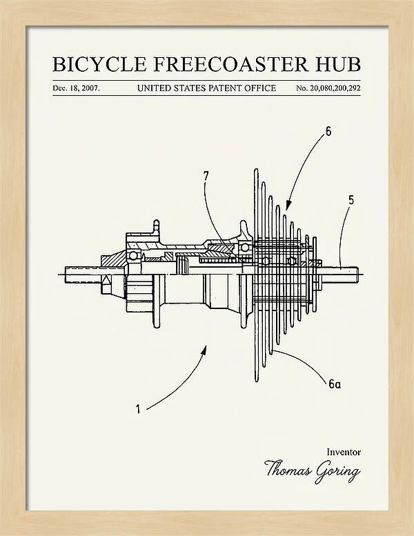 Bicycle Freecoaster Hub Minimalist Patent Us20080200292a1