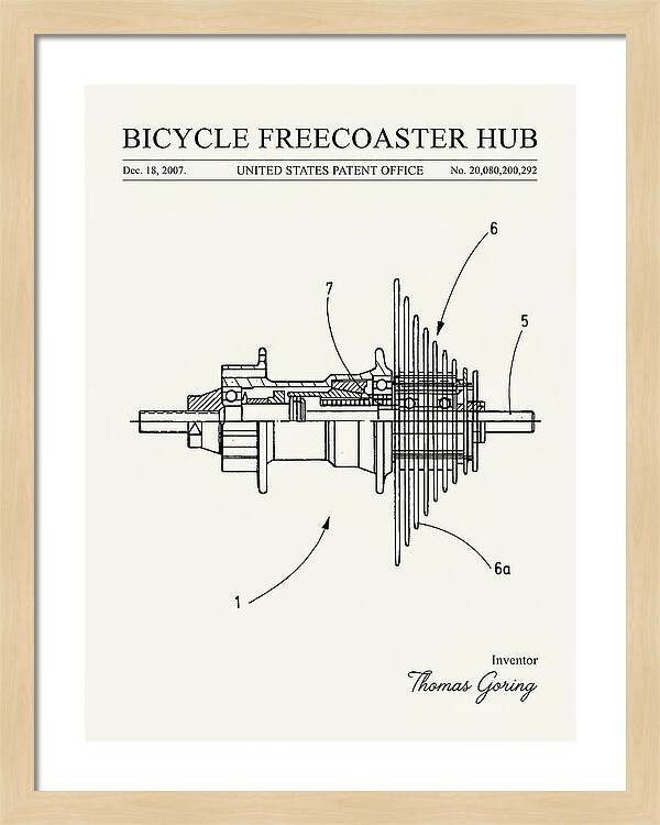 Bicycle Freecoaster Hub Minimalist Patent Us20080200292a1