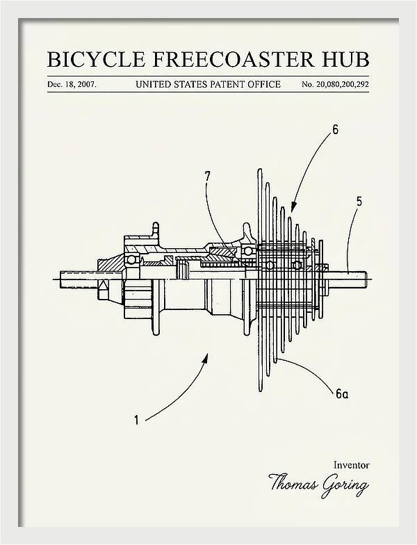 Bicycle Freecoaster Hub Minimalist Patent Us20080200292a1